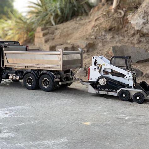 skid steer and dump trailer|14' skid steer trailer.